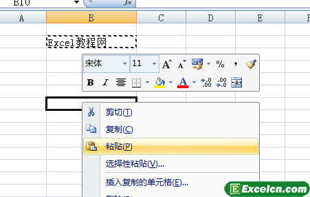 在Excel 2007中复制内容的方法第4张