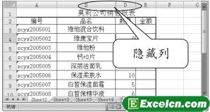 Excel2007隐藏行和列第3张